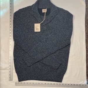 Faherty Men's Denim Blue Melange Sweater Small